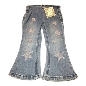 NEW-Chelsea & Violet Baby Girls 12-18m light Blue Flare Jeans